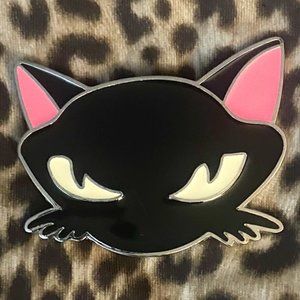 Evil Black Cat Belt Buckle